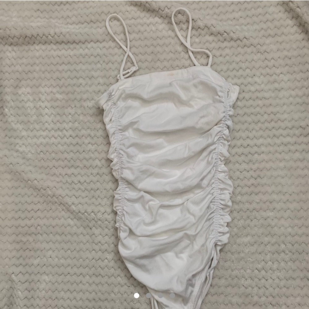 White free people body suit